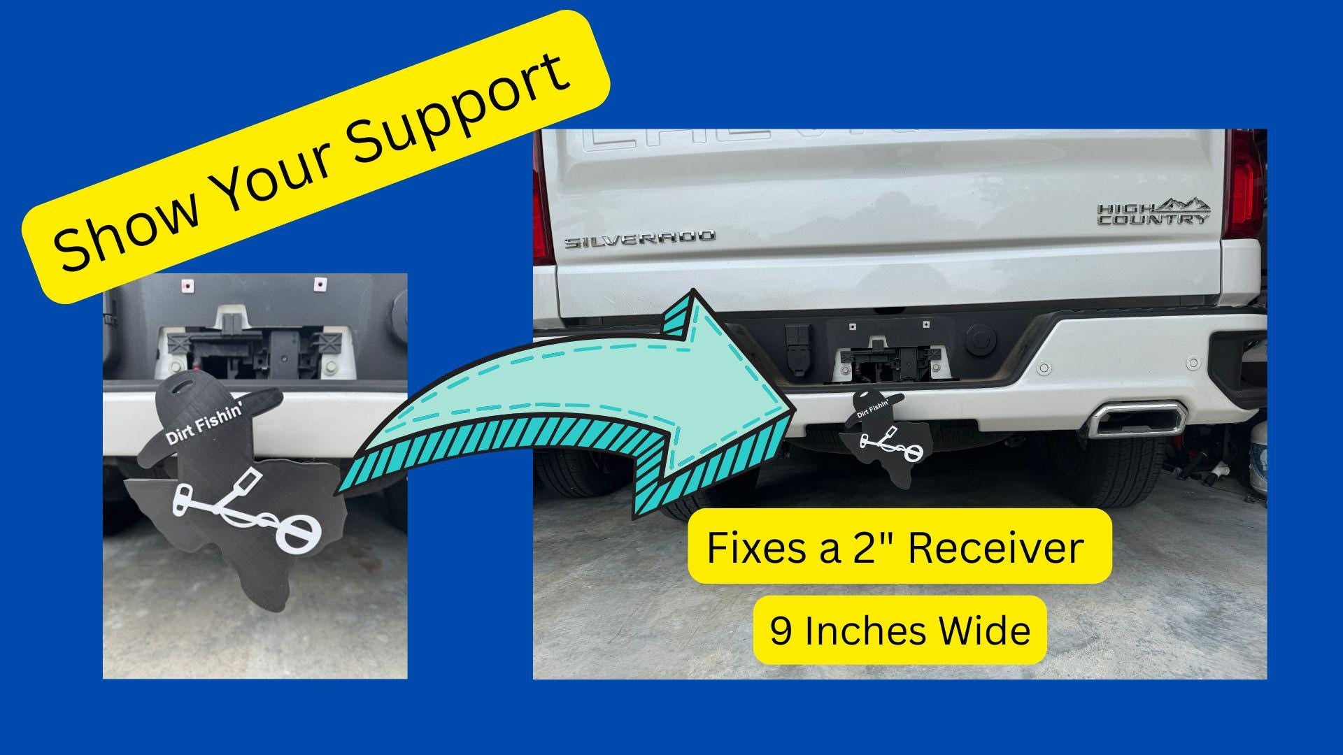 Texas Cowboy Metal Detecting Truck Hitch Cover