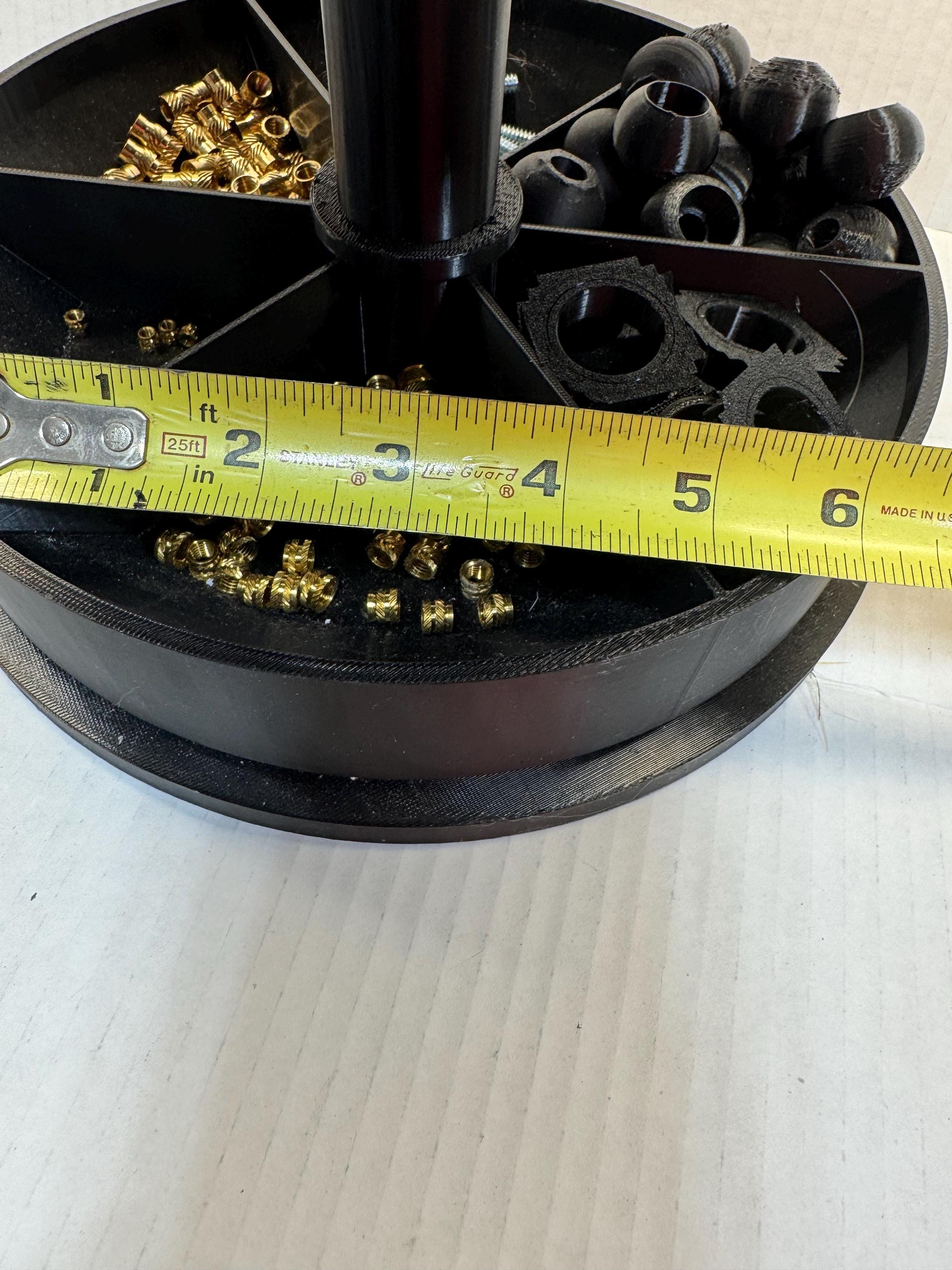 3-Tier Rotating Parts Organizer | 3D Printed Workbench Organizer