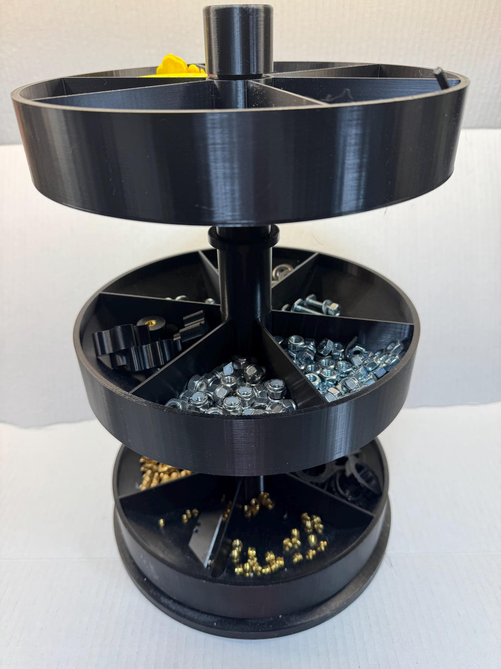 3-Tier Rotating Parts Organizer | 3D Printed Workbench Organizer